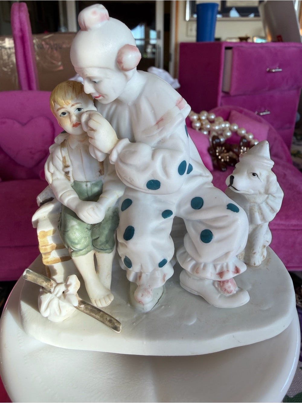 Norman Rockwell Collector Series “The Runaway” Porcelain Clown Figurine